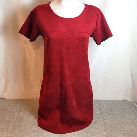NEWBURY KUSTON Red Velvet Dress - Picture 1 of 8